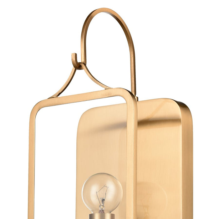 Atlas Lighting Merge 15'' High 1Lt Sconce, Satin Brass/Clear