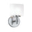 Atlas Lighting Moderne 4.25'' High 1Lt Sconce, Brushed Nickel/White