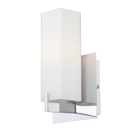 Atlas Lighting Moderno 8.3'' High 1Lt Sconce, Chrome/White