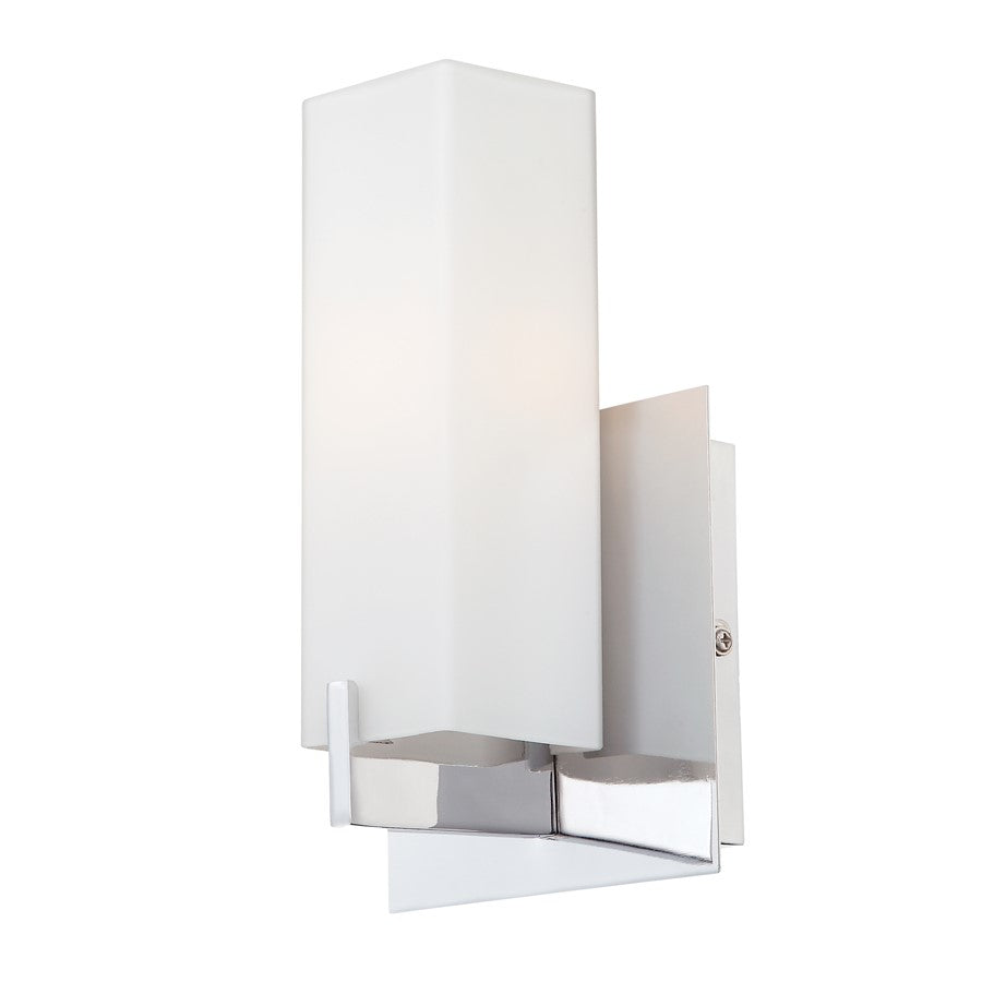 Atlas Lighting Moderno 8.3'' High 1Lt Sconce, Chrome/White