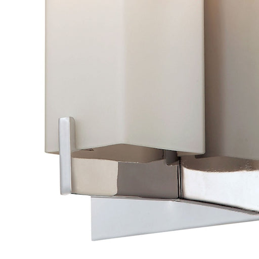 Atlas Lighting Moderno 8.3'' High 1Lt Sconce, Satin Nickel/White