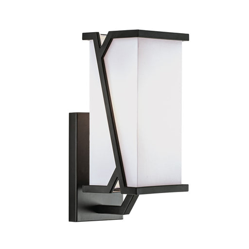 Atlas Lighting Moiselle 12'' High 1Lt Sconce, Matte Black/White