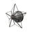 Atlas Lighting Moravian Star 12'' High 1Lt Sconce, Bronze/Clear
