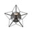 Atlas Lighting Moravian Star 12'' High 1Lt Sconce, Bronze/Clear
