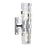 Atlas Lighting Murano 13.5'' High 2Lt Sconce, Chrome/Clear