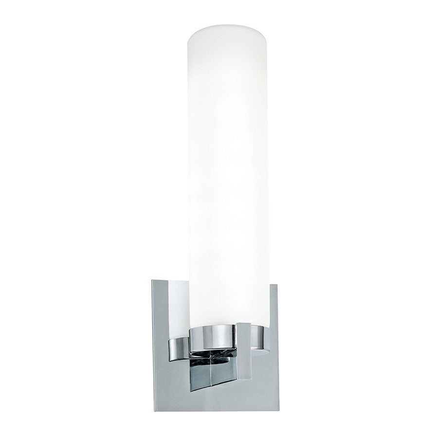 Atlas Lighting Newport 13.25'' High 1Lt Sconce, Chrome/White