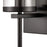 Atlas Lighting Oakland 12'' High 1Lt Sconce, Black/Clear