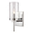 Atlas Lighting Oakland 12'' High 1Lt Sconce, Chrome/Clear