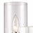 Atlas Lighting Oakland 12'' High 1Lt Sconce, Chrome/Clear