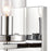 Atlas Lighting Oakland 12'' High 1Lt Sconce, Chrome/Clear