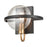 Atlas Lighting Oriah 9'' High 1Lt Sconce, Matte Black/Silver