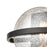 Atlas Lighting Oriah 9'' High 1Lt Sconce, Matte Black/Silver