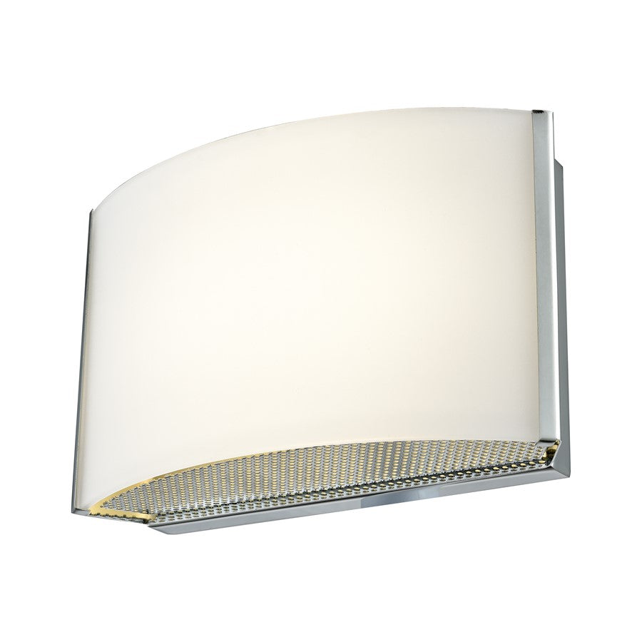Atlas Lighting Pandora 4'' High 1Lt Sconce, Chrome/White