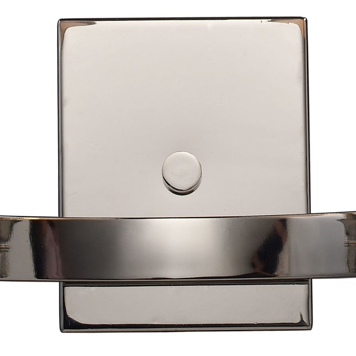 Atlas Lighting Pembroke 12'' High 2Lt Sconce, Polished Nickel/White