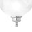 Atlas Lighting Prestige 8.5'' High 1Lt Outdoor Sconce, Nickel/White