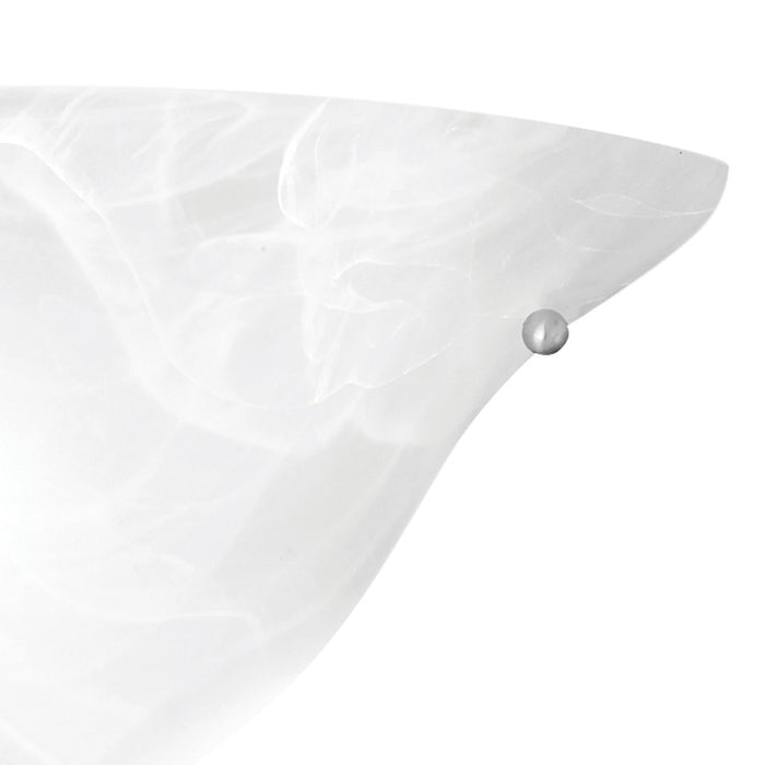 Atlas Lighting Prestige 8.5'' High 1Lt Outdoor Sconce, Nickel/White