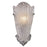 Atlas Lighting Providence 16'' High 1Lt Sconce, Silver Leaf/Clear