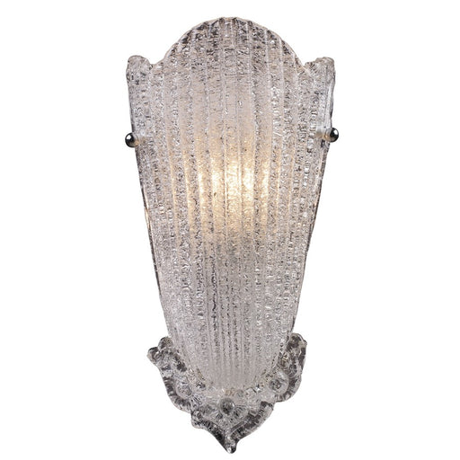 Atlas Lighting Providence 16'' High 1Lt Sconce, Silver Leaf/Clear