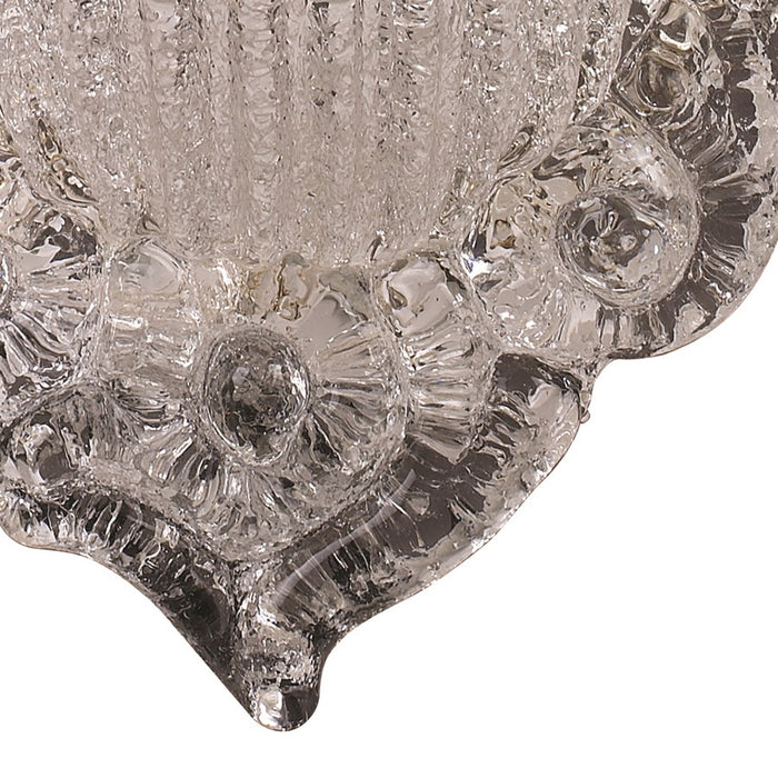 Atlas Lighting Providence 16'' High 1Lt Sconce, Silver Leaf/Clear