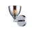 Atlas Lighting Reflections 8'' High 1Lt Sconce, Chrome/Chrome