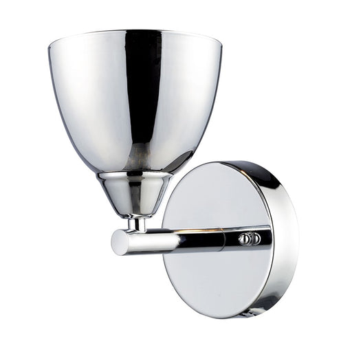 Atlas Lighting Reflections 8'' High 1Lt Sconce, Chrome/Chrome