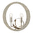Atlas Lighting Retro Rings 12'' High 2Lt Sconce, Sandy Beechwood