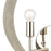 Atlas Lighting Retro Rings 12'' High 2Lt Sconce, Sandy Beechwood