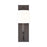 Atlas Lighting Robinson 16'' High 1Lt Sconce, Matte Black/Off White
