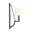 Atlas Lighting Robinson 16'' High 1Lt Sconce, Matte Black/Off White