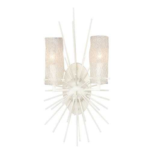 Atlas Lighting Sea Urchin 21'' High 2Lt Sconce, White Coral/White