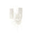 Atlas Lighting Sea Urchin 21'' High 2Lt Sconce, White Coral/White