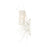 Atlas Lighting Sea Urchin 21'' High 2Lt Sconce, White Coral/White