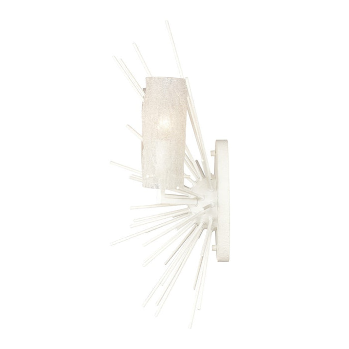 Atlas Lighting Sea Urchin 21'' High 2Lt Sconce, White Coral/White