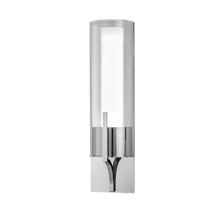 Atlas Lighting Slope 15'' High Integrated LED Sconce, Chrome/White