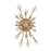 Atlas Lighting Starburst 26'' High 4Lt Sconce, Satin Brass