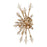 Atlas Lighting Starburst 26'' High 4Lt Sconce, Satin Brass