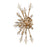 Atlas Lighting Starburst 26'' High 4Lt Sconce, Satin Brass