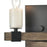 Atlas Lighting Stone Manor 7'' High 2Lt Sconce, Matte Black