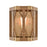 Atlas Lighting Structure 10'' High 1Lt Sconce, Medium Oak
