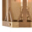 Atlas Lighting Structure 10'' High 1Lt Sconce, Medium Oak