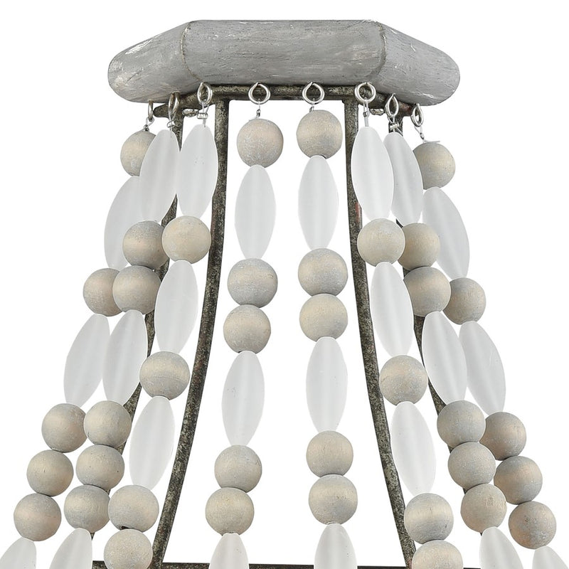 Atlas Lighting Summerton 16in 2-Light Wall Sconce | Traditional Graywash Wood and Gray Glass | Bedroom & Hallway Accent Light | Model WL11153-GY
