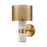 Atlas Lighting Sureshot 12'' High 1Lt Sconce, Aged Brass/Brass