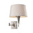 Atlas Lighting Swingarms 16''H 1Lt Sconce, Polished Chrome/White