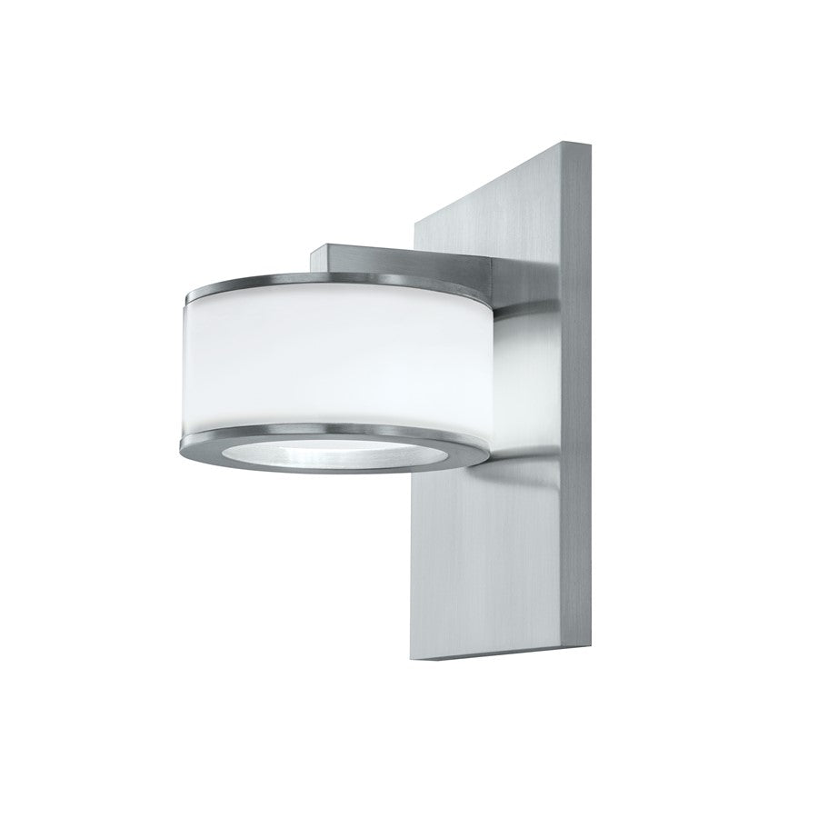 Atlas Lighting Timbale 5.5'' High LED Sconce, Aluminum/White