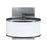 Atlas Lighting Timbale 7''H Integrated LED Sconce, Aluminum/White