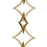Atlas Lighting To the Point 9'' High 1Lt Sconce, Aged Brass/Gold