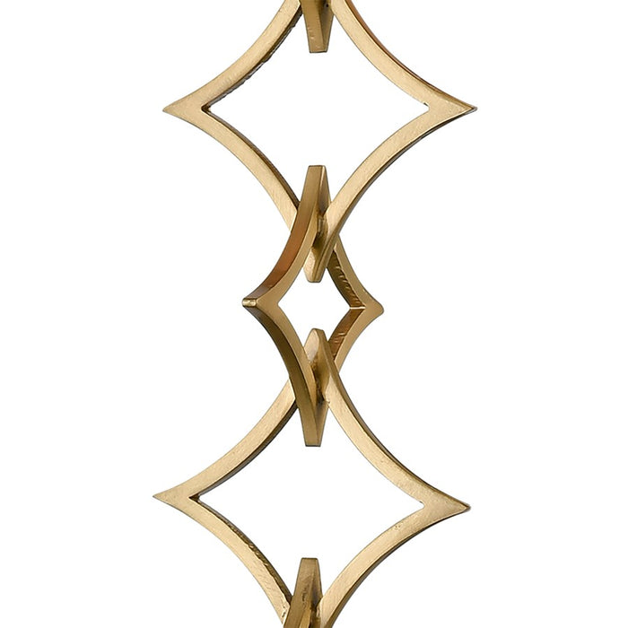 Atlas Lighting To the Point 9'' High 1Lt Sconce, Aged Brass/Gold