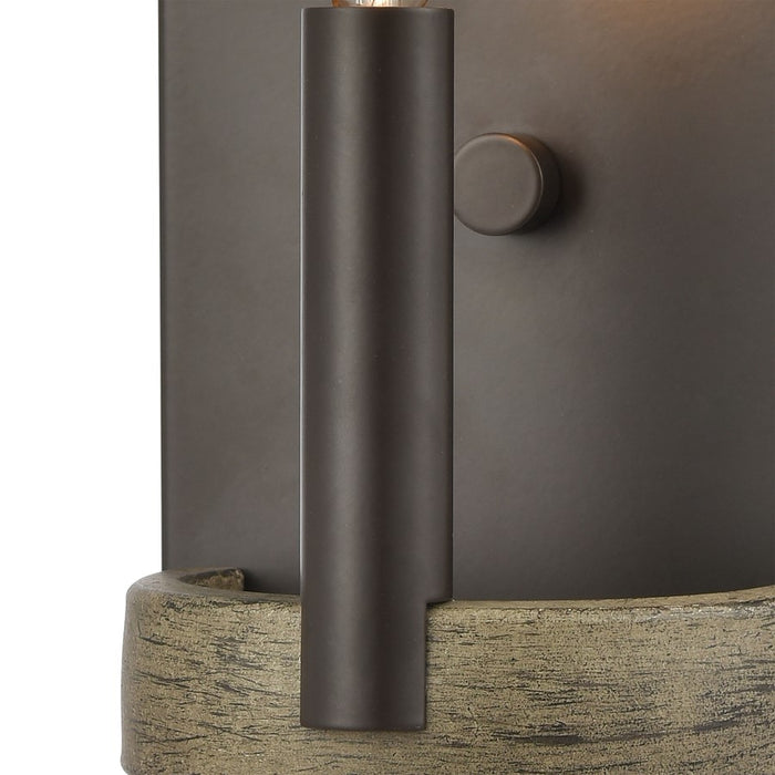 Atlas Lighting Transitions 8'' High 1Lt Sconce, Oil Rubbed Bronze