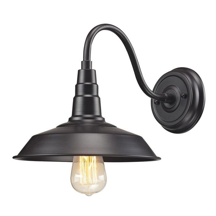 Atlas Lighting Urban Lodge 10'' High 1Lt Sconce, Bronze/Bronze
