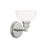 Atlas Lighting Whitman 8.5''H 1Lt Sconce, Polished Nickel/White